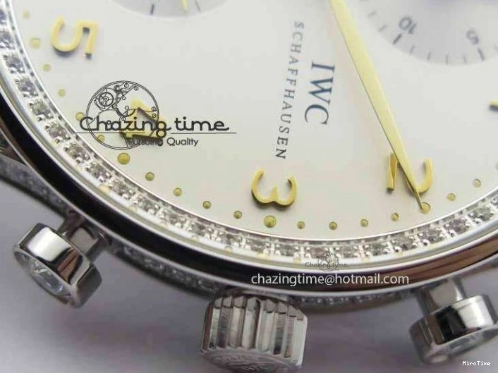 MIROTIME 0507 Portuguese IW3714 Diam ZF V2 1:1 Best Edition White Dial RG Numbers On Brown Leather Strap A79350 (Slim Movement) Fashionable 7246